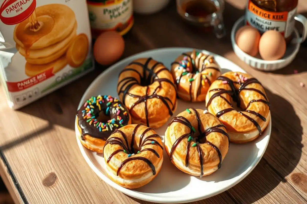 pancake mix donuts