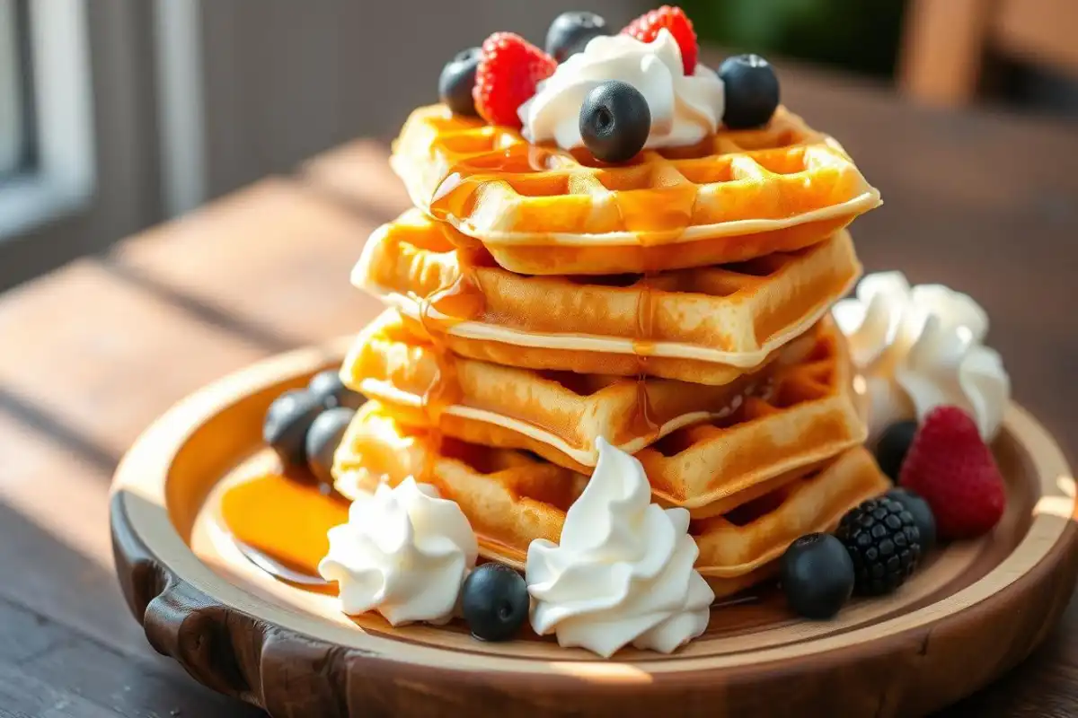 light and fluffy waffles