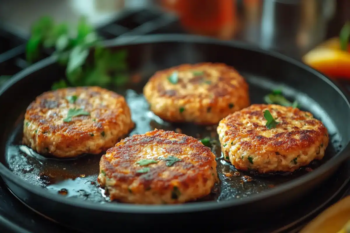 What can you substitute for breadcrumbs in salmon patties?