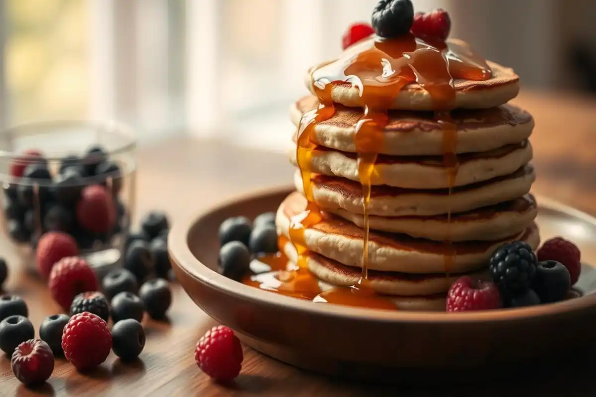 Making fluffy pancakes