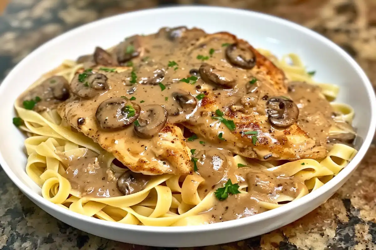 chicken marsala fettuccine ingredients